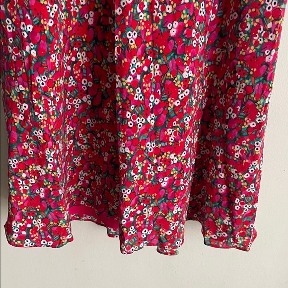 SALONI Collette Silk Floral Mini Puff Sleeve Dress - Picture 6 of 14